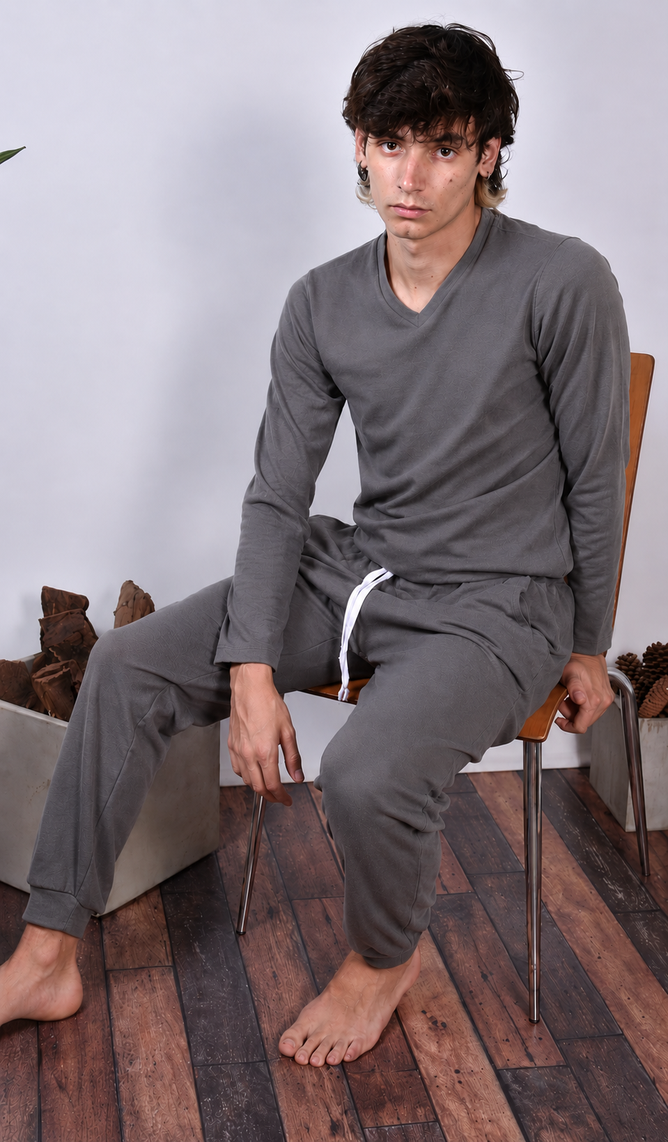425 Jogger Juvenil Hombre Interlock Liso - Imagen 4