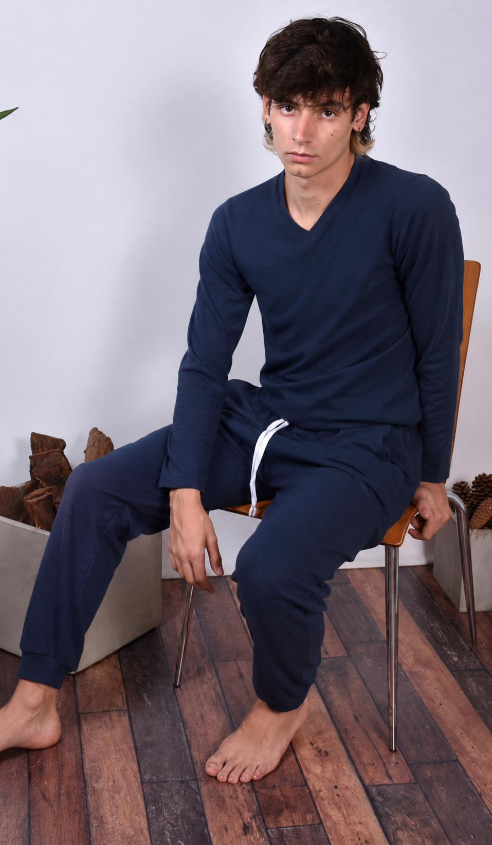 425 Jogger Juvenil Hombre Interlock Liso - Imagen 3