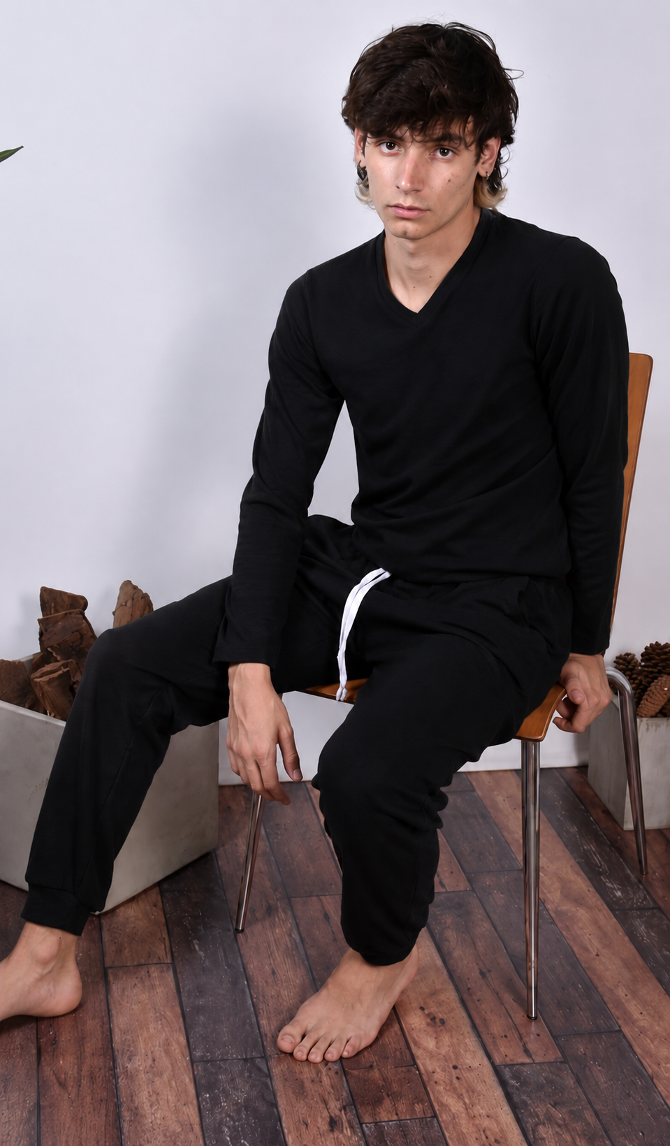 425 Jogger Juvenil Hombre Interlock Liso - Imagen 2
