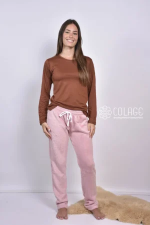 8914 Pantalon Peluche Liso