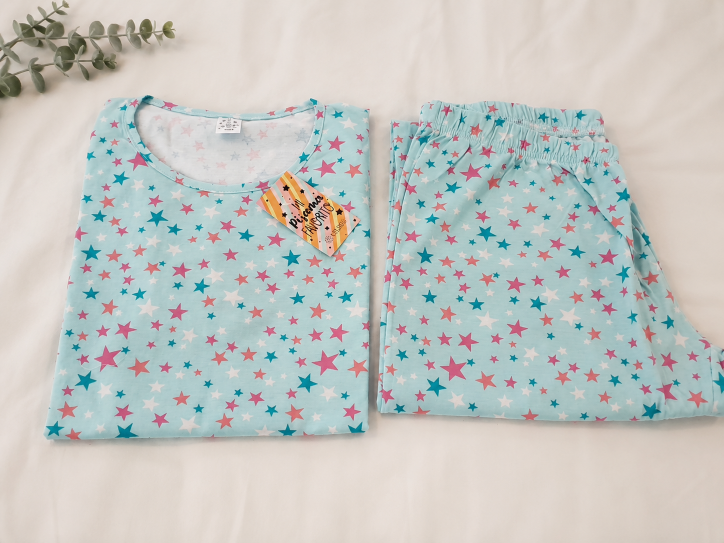 375 Pijama Juvenil De Jersey Estampado Estrellas - Imagen 4